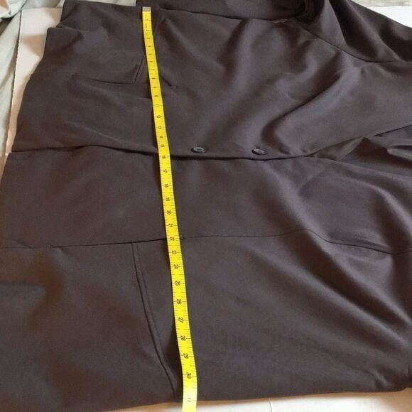 Logo by Lori Goldstein brown blazer long sleeve with gathered sleeve Sz 4X - Picture 8 of 15